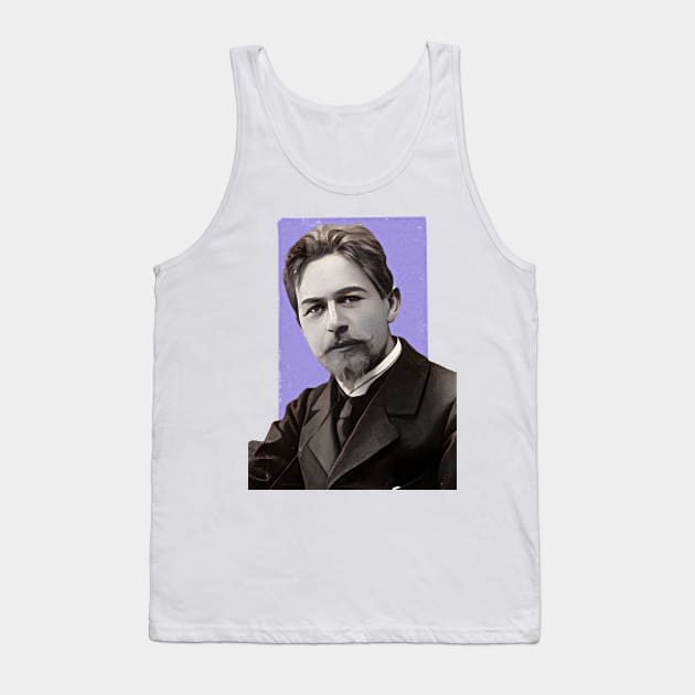 Russian Writer Anton Chekhov illustration Tank Top by Litstoy 